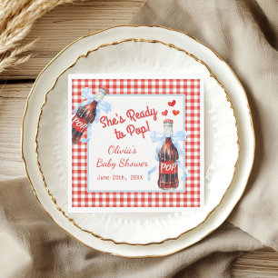 Ze staat op het punt om te bevallen Baby Shower Servet