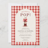 Ze staat op het punt om te bevallen Gingham Koppel Kaart (Voorkant)
