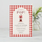 Ze staat op het punt om te bevallen Gingham Koppel Kaart (Staand voorkant)