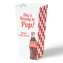 Ze staat op het punt te baren Baby Shower Popcorn 