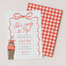 Ze staat op het punt te baren Baby Shower Uitnodig