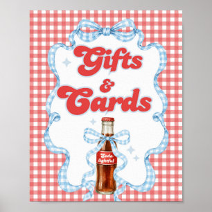 Ze staat op het punt te baren Flesje frisdrank Cad Poster