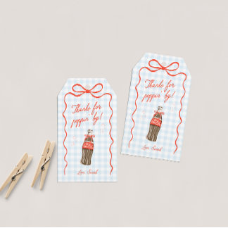 Ze staat op het punt te barsten Baby Shower Favor  Cadeaulabel