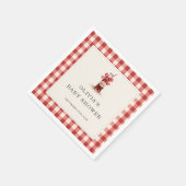 Ze staat op het punt te barsten Frisdrank Gingham Servet (Hoek)