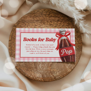 Ze staat op het punt te bevallen Baby Shower Boeke Informatiekaartje