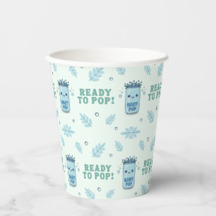 Ze staat op het punt te bevallen Baby Shower Jonge Papieren Bekers