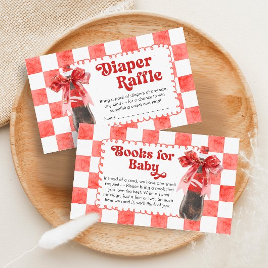 Ze staat op het punt te bevallen Baby Shower Luier Informatiekaartje