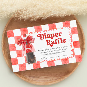 Ze staat op het punt te bevallen Baby Shower Luier Informatiekaartje