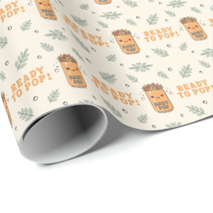 Ze staat op het punt te bevallen, geslachtsneutral cadeaupapier