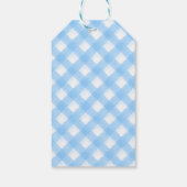 Ze staat op het punt te bevallen Jongens baby show Cadeaulabel (Achterkant)