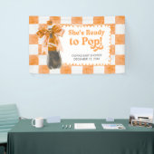 Ze staat op springen Baby Borrel Spandoek (Beurs)