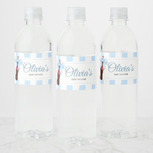 Ze staat op springen Baby Borrel Waterfles Etiket