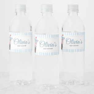 Ze staat op springen Baby Borrel Waterfles Etiket