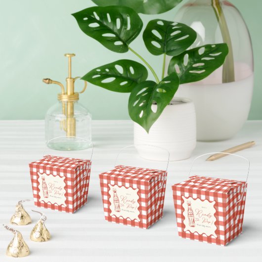 Ze staat op springen baby shower bedankdoosjes (Meervoudige)