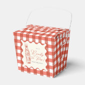 Ze staat op springen baby shower bedankdoosjes (Voorkant Zijde)