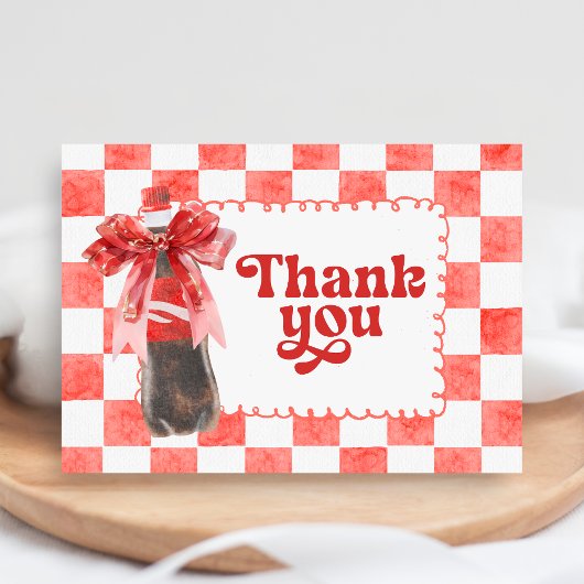 Ze staat op springen Baby Shower Bedankkaart