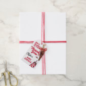 Ze staat op springen Baby Shower Cadeaubijsluiter Cadeaulabel (Met Touw)