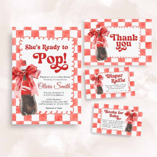 Ze staat op springen Baby Shower Kaart