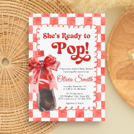 Ze staat op springen Baby Shower Kaart