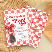 Ze staat op springen Baby Shower Kaart