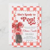 Ze staat op springen Baby Shower Kaart (Voorkant)