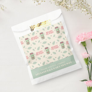 Ze staat op springen Baby Shower Kawaii Frisdrank Bedankzakje