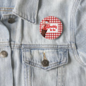Ze staat op springen Baby Shower Papa Wordt Button (In situ)