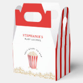 Ze staat op springen Baby Shower Popcorn Bedankdoosjes (Geopend)
