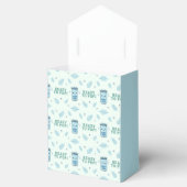 Ze staat op springen Blauw Boho Kawaii Frisdrank Bedankdoosjes (Geopend)