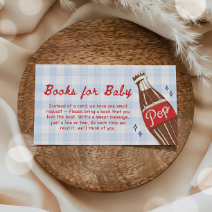 Ze staat op springen Boeken voor baby shower Informatiekaartje