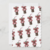 Ze staat op springen Cola Fles Baby Shower Kaart (Achterkant)