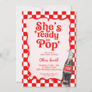 Ze staat op springen Feestje voor Soda Baby Kaart