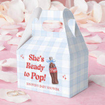 Ze staat op springen Frisdrank Baby Shower