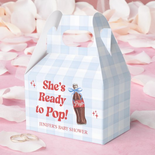 Ze staat op springen Frisdrank Baby Shower Bedankdoosjes (Huwelijk)