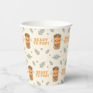Ze staat op springen Gender Neutraal Boho Kawaii  Papieren Bekers