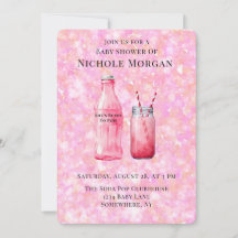 Ze staat op springen Meisje Baby Borrel