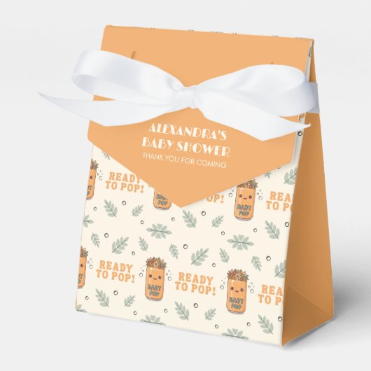 Ze staat op springen Oranje Boho Kawaii Frisdrank Bedankdoosjes (Voorkant Zijde)