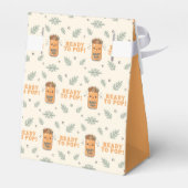 Ze staat op springen Oranje Boho Kawaii Frisdrank Bedankdoosjes (Achterkant)