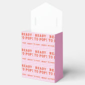Ze staat op springen Retro Roze Gingham Dank je Bedankdoosjes (Geopend)