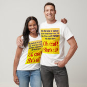 Ze staat op.   t-shirt (Unisex)