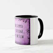 Ze stapte van de rand af en vloog citaat mok (Voorkant rechts)