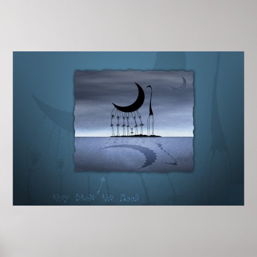 Ze stoppen de maan poster (Voorkant)