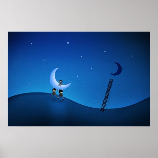 Ze stoppen de maan (versie 2008) poster (Voorkant)