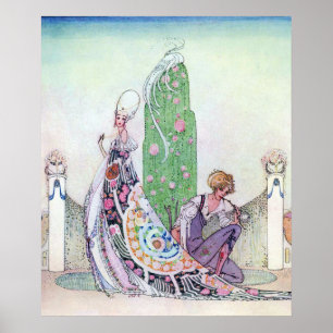 Ze stopte door Kay Nielsen Poster