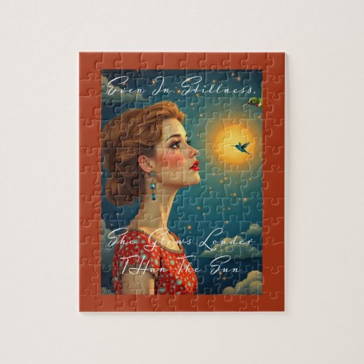 Ze straalt luider dan de zon legpuzzel (Verticaal)