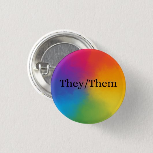 Ze/Them Pronoun Button (Voorkant /achterkant)