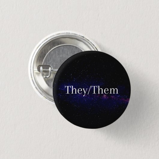 Ze/Them Pronoun Button (Voorkant /achterkant)
