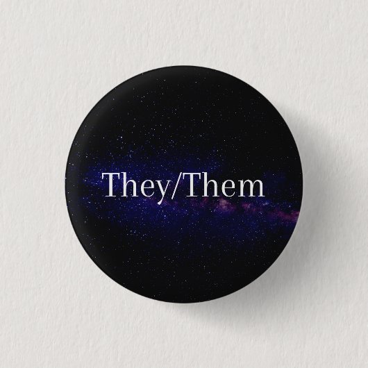 Ze/Them Pronoun Button (Voorkant)