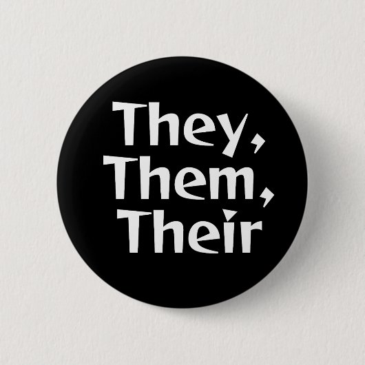 Ze/Them Pronoun Button (Voorkant)