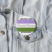 Ze/Them Pronoun Button Pin (In situ)
